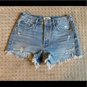 New AGOLDE Parker cutoff denim shorts, Size 27